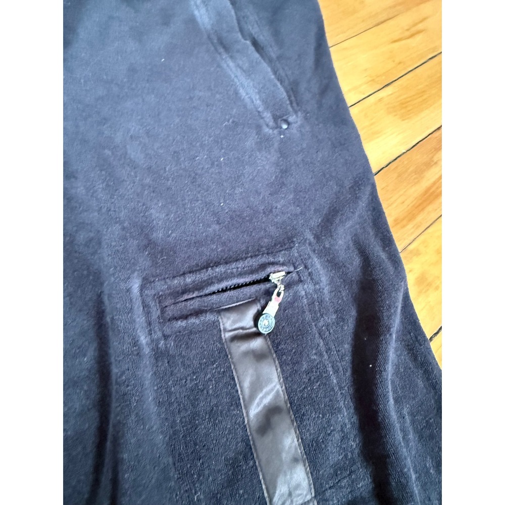 Jamie Sadock terry cloth pull-on golf capris black with stripe - Picture 5 of 8